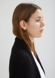 Bow with Pearl Earrings