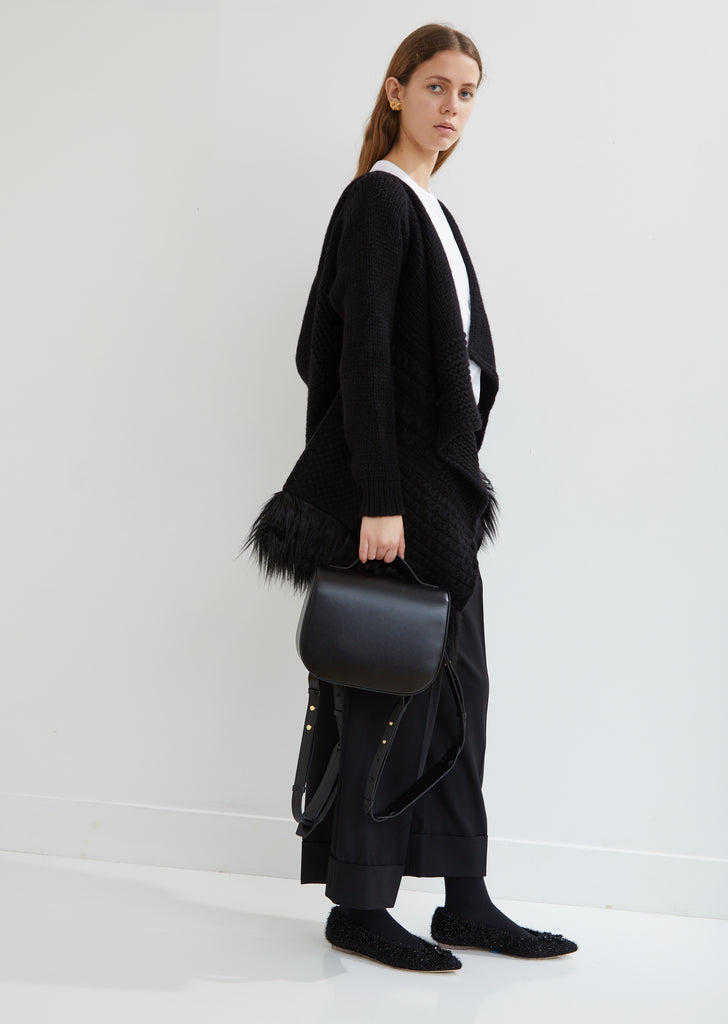 Leather Box Backpack