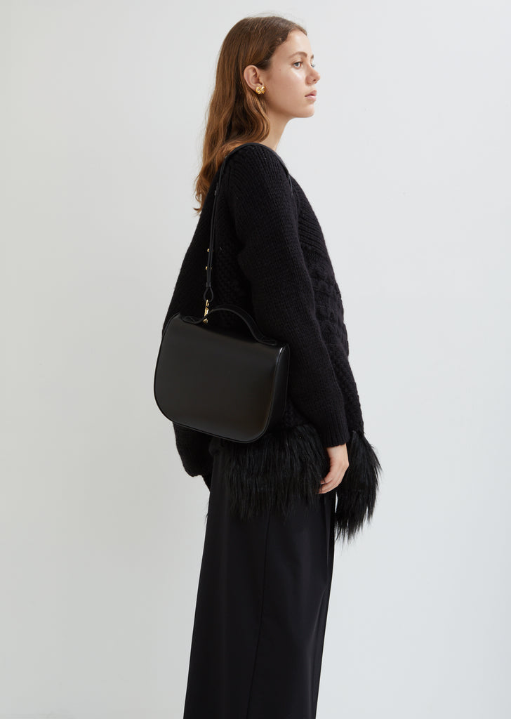 Leather Box Backpack