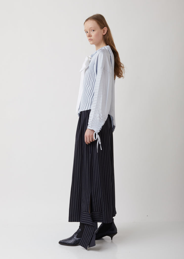 Accordian Garment Pleat Top