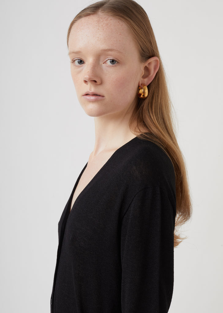 Gold Chunky Creole Single Earring