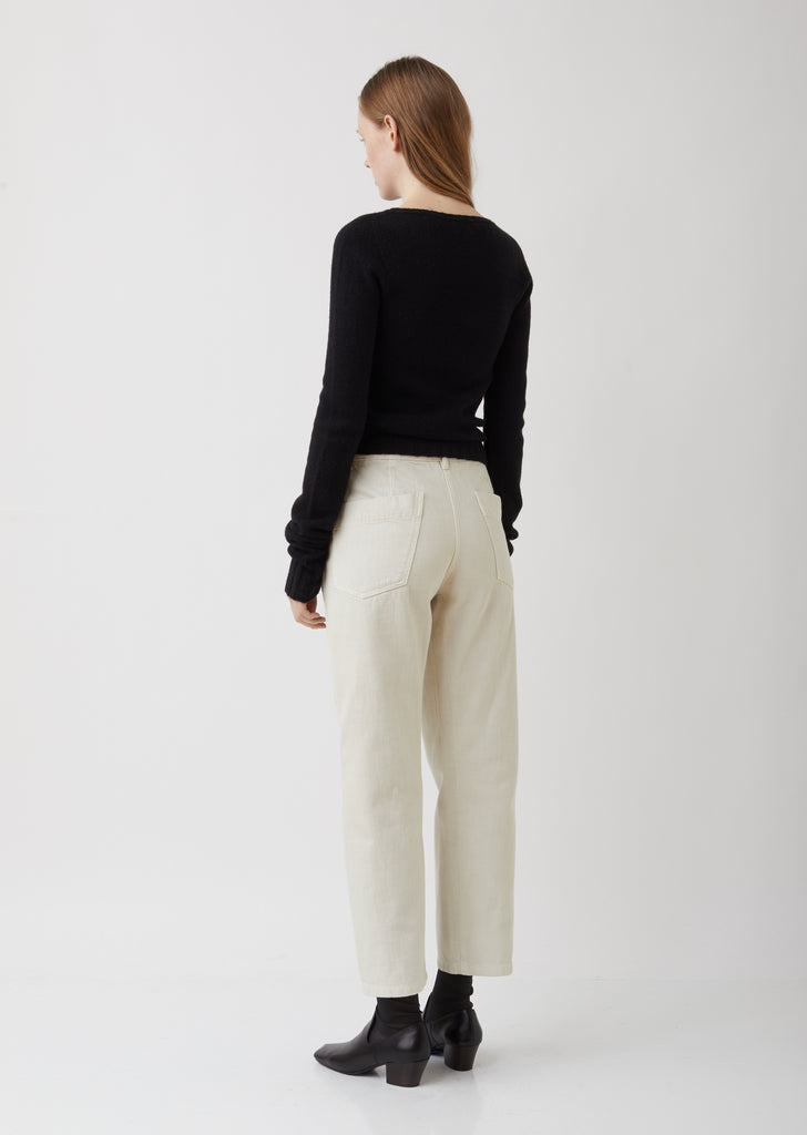 White Twisted Jeans