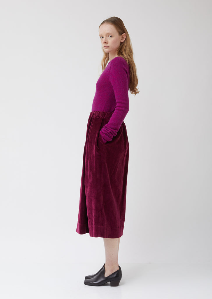 Velvet Elasticated Skirt