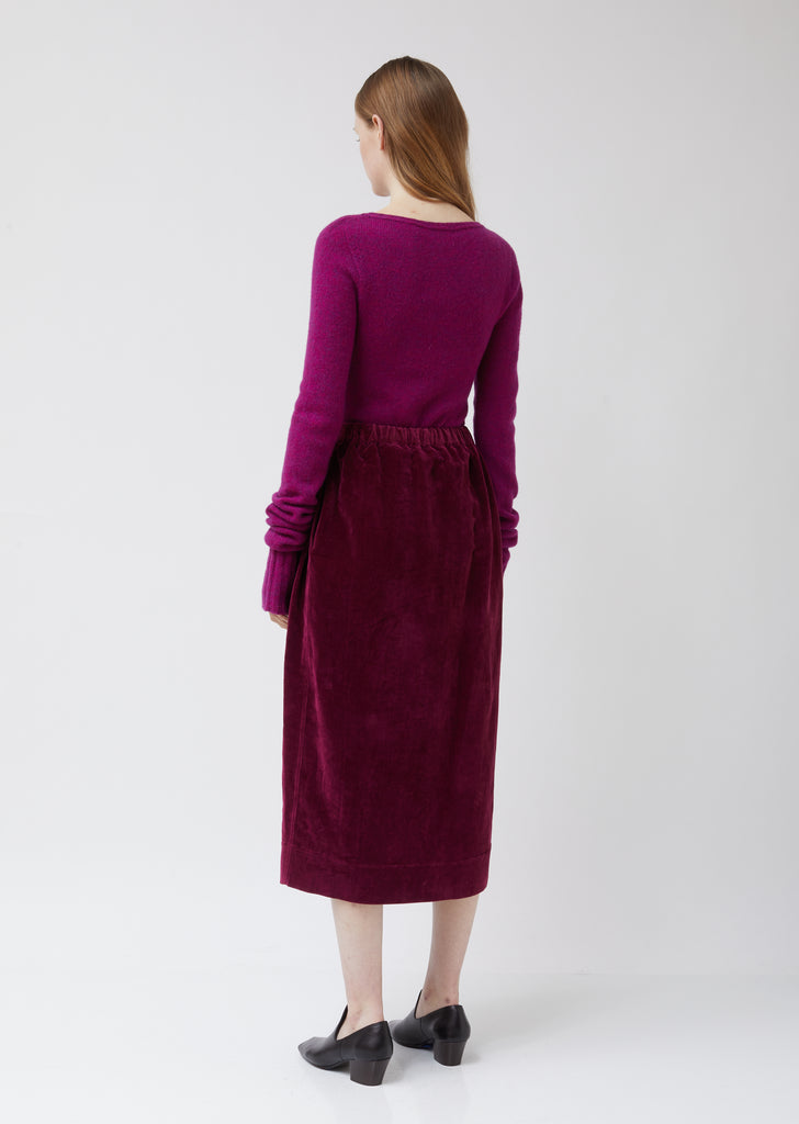 Velvet Elasticated Skirt