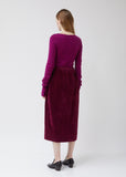Velvet Elasticated Skirt