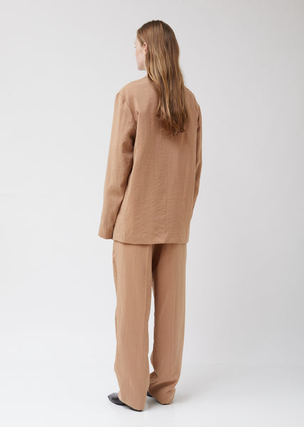 Double-Breasted Silk Blend Jacket – La Garçonne