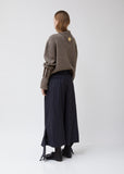 Hem Bow Wool Trousers