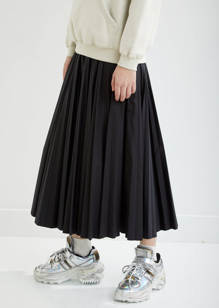 Poplin Pleated Skirt by Maison Margiela- La Garçonne