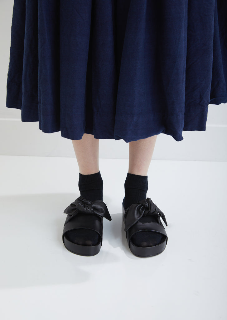 Knotted Leather Slides