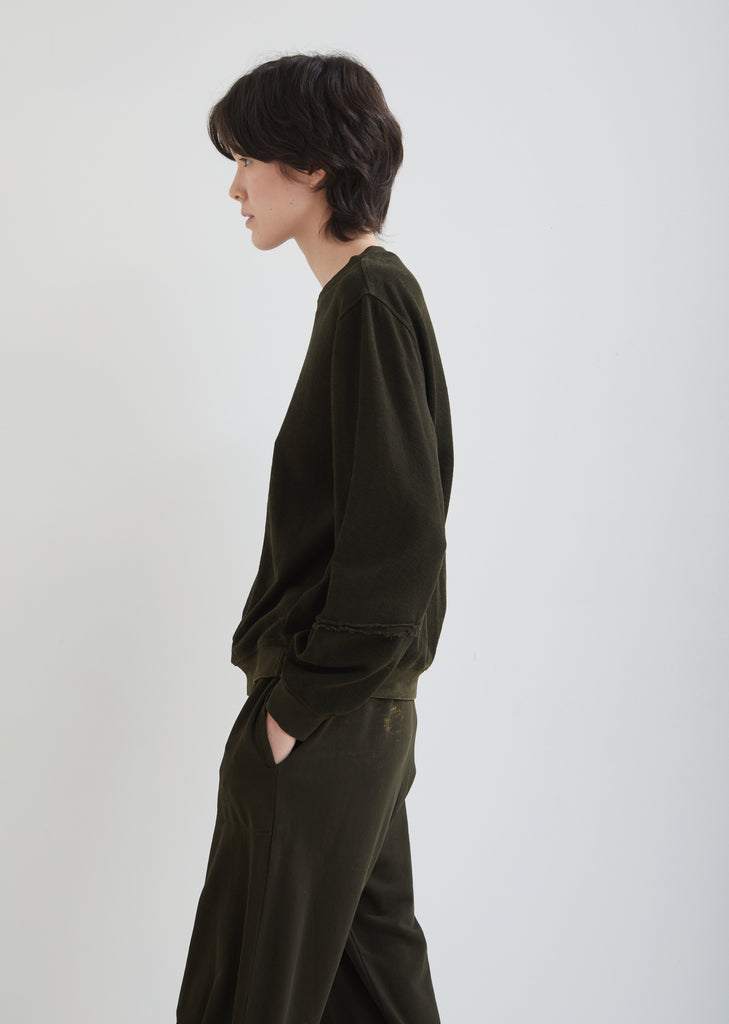 Mineral Wash Medley Lantern Sleeve Sweatshirt