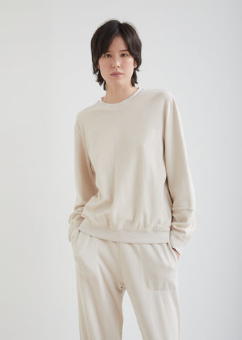 Mineral Wash Medley Lantern Sleeve Sweatshirt