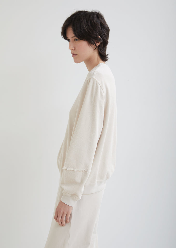 Mineral Wash Medley Lantern Sleeve Sweatshirt