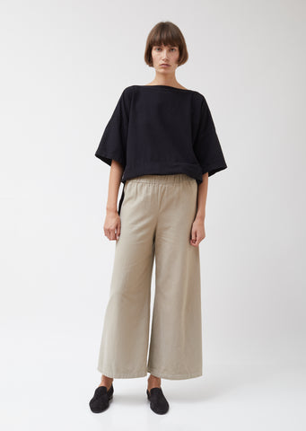Cotton Flannel Wide Pants