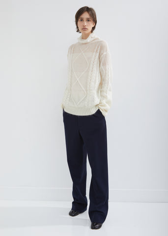 Wool Gabardine Trousers