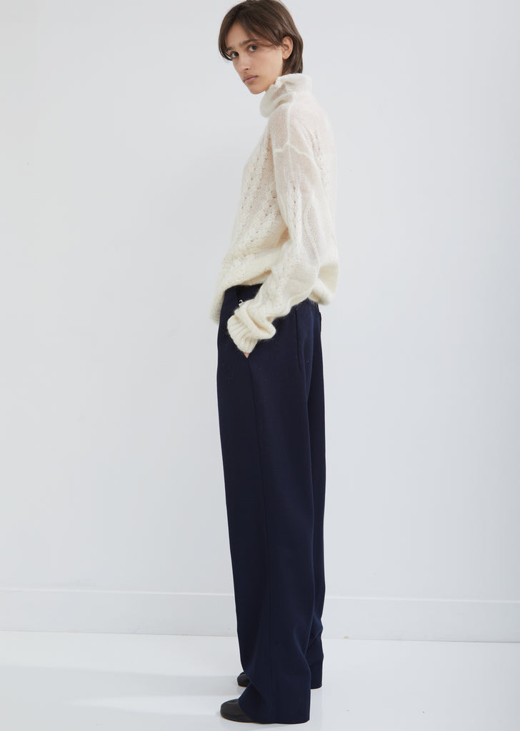 Wool Gabardine Trousers