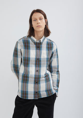 Zanray Check Cotton Linen Shirt