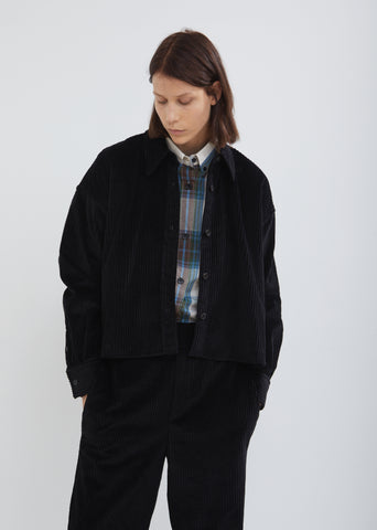 Hanao Button Front Corduroy Shirt
