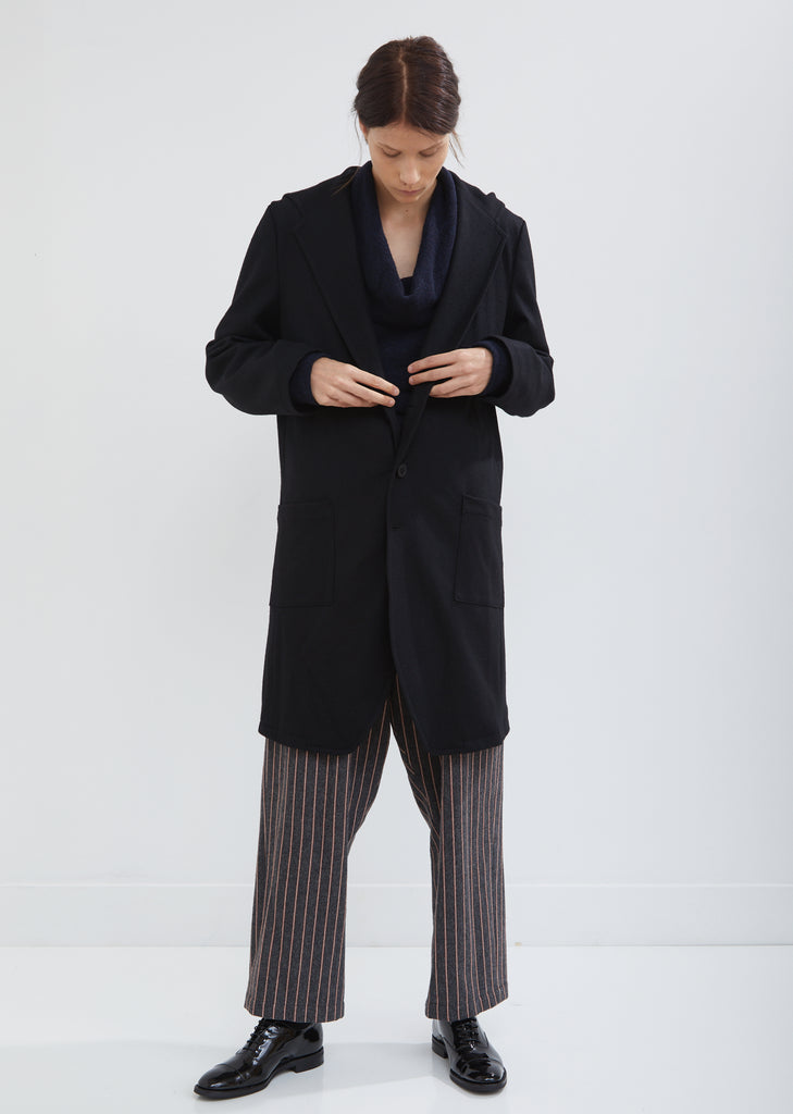 Convertible Hooded Wool Jacket