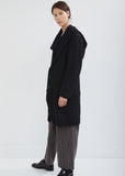 Convertible Hooded Wool Jacket