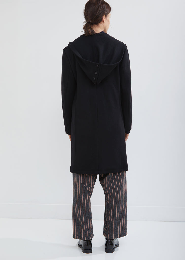 Convertible Hooded Wool Jacket