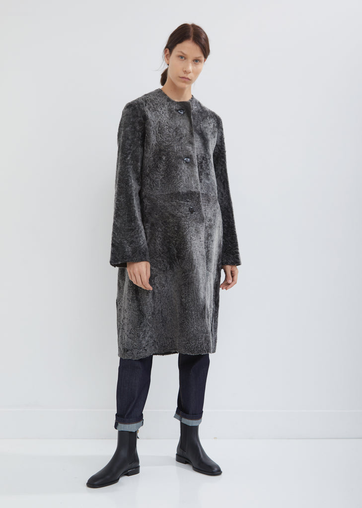 Lust Shearling Coat without Collar