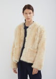 Lima V-Neck Shearling Reversible Jacket
