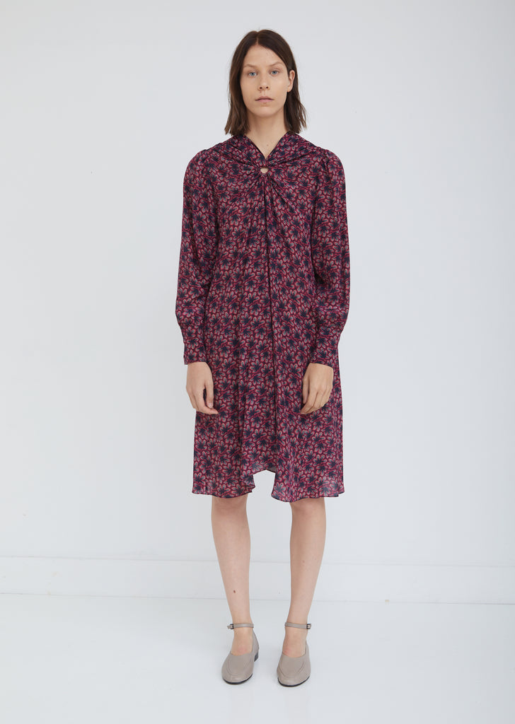 Leone Printed Silk Dress