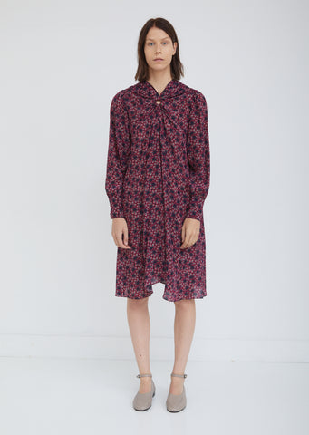Leone Printed Silk Dress