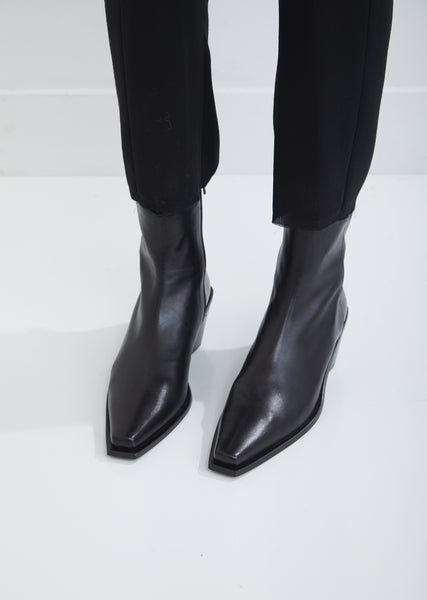 【PORTERNA】Aiden ankle boots Double Side Zipper Ankle Boots by Ann Demeulemeester- La