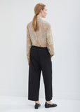 Cropped Wool Elasticated Pants
