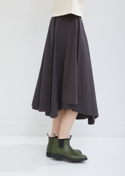 Long Umbrella Poplin Wrap Skirt by Lemaire- La Garçonne