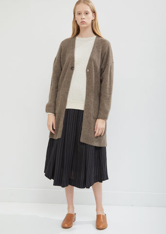 Yak V-Neck Long Cardigan