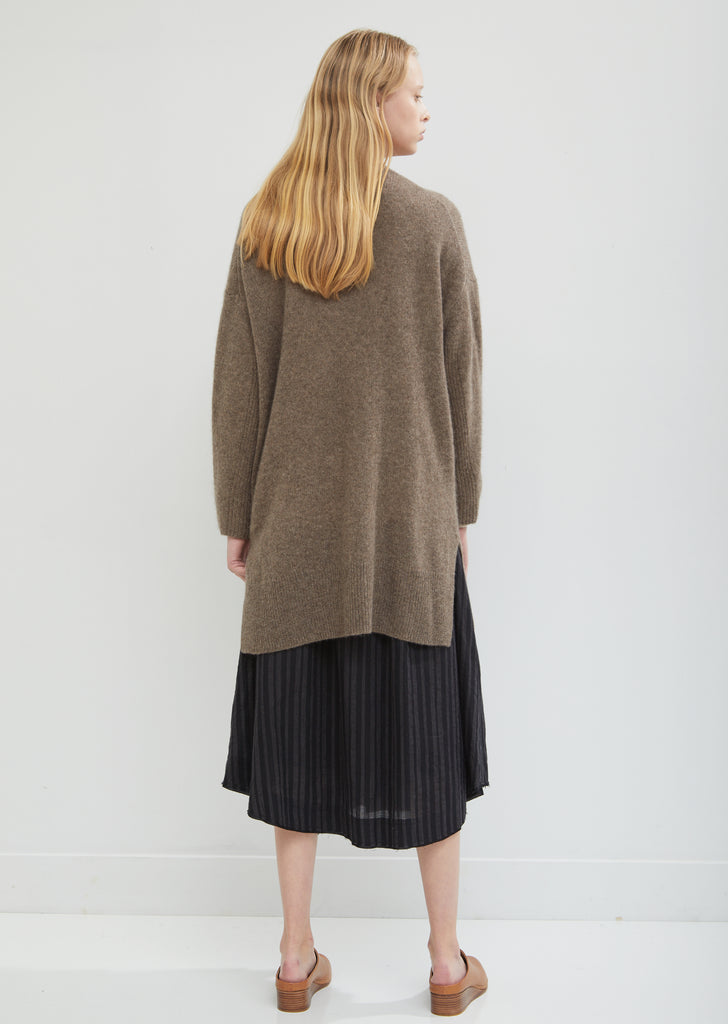 Yak V-Neck Long Cardigan