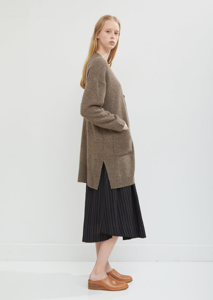 Yak V-Neck Long Cardigan