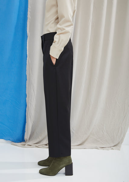 Wool Mohair Cropped Trousers by Acne Studios- La Garçonne