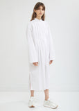 Dael Pleated Cotton Poplin Shirt Dress