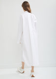 Dael Pleated Cotton Poplin Shirt Dress