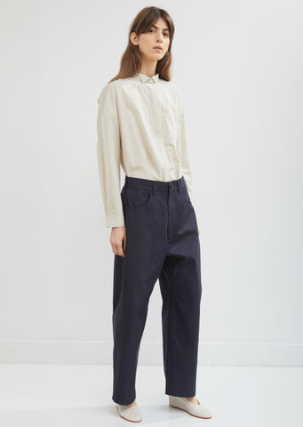Pomona Contrast Cuff Casual Pants