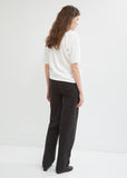 Molleton Large Twisted Cotton Pants