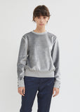 Relaxed Fit Velvet Crewneck