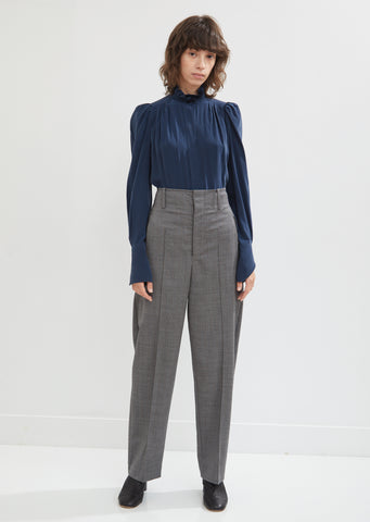 Hami High Waisted Loose Wool Trouser