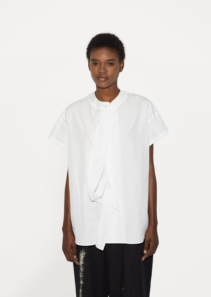 Drape Short Sleeve Blouse