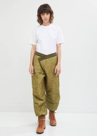 Refurbished Quilted Crossover Pants