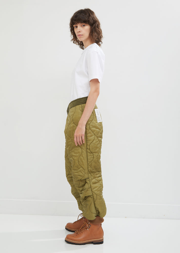Refurbished Quilted Crossover Pants
