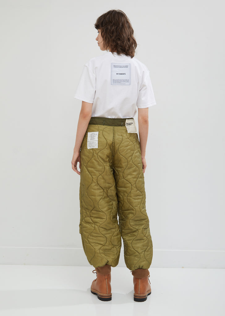 Refurbished Quilted Crossover Pants