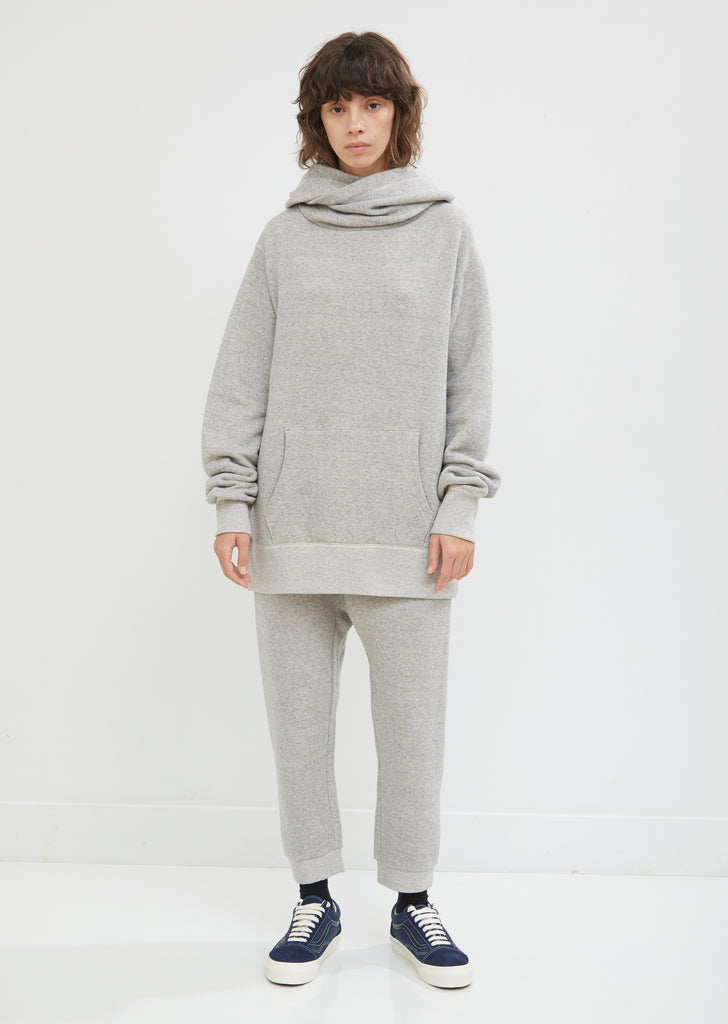 Twisted Cowl Neck Hoodie