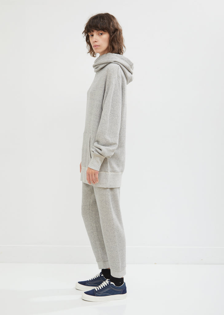 Twisted Cowl Neck Hoodie