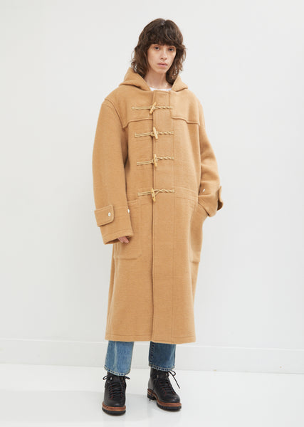 Long Camel Wool Toggle Coat by R13 La Gar onne