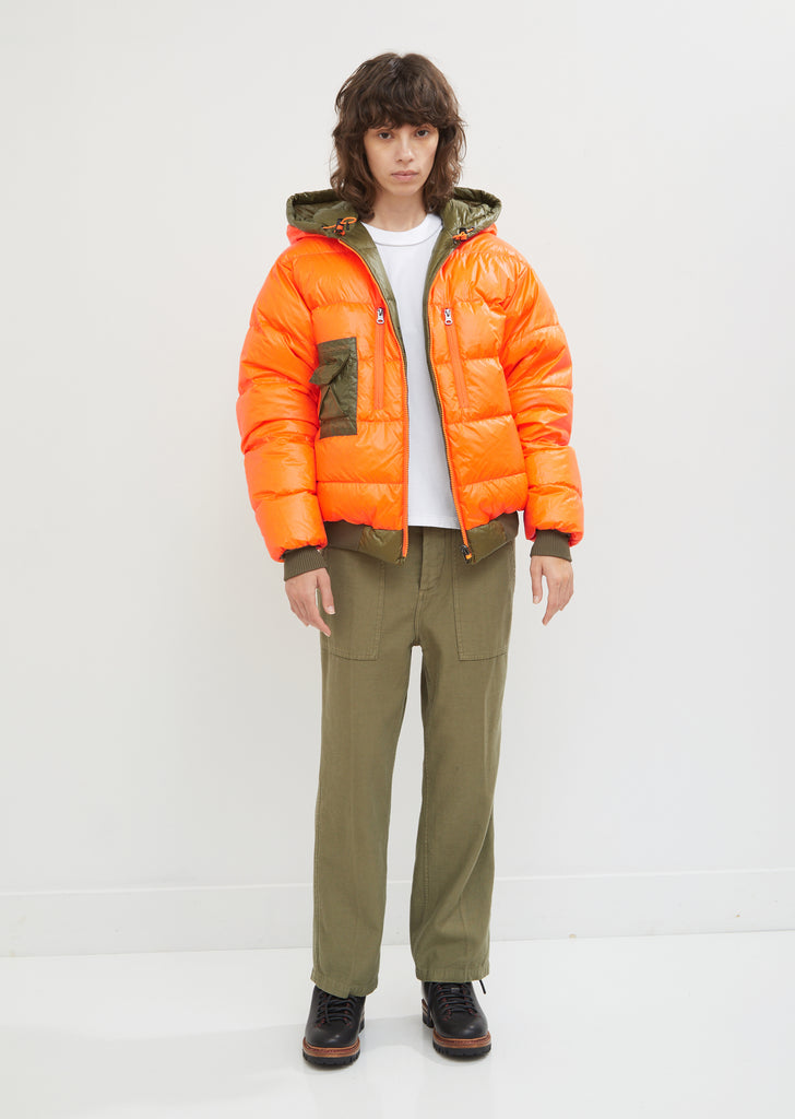 Reversible Down Hoodie Jacket