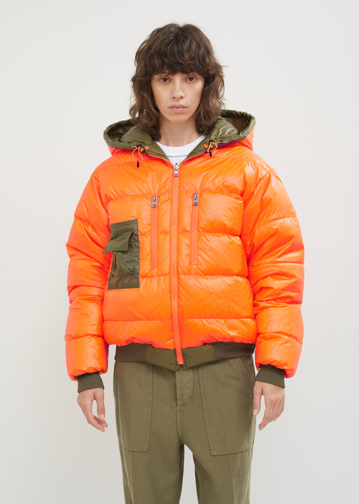 Reversible Down Hoodie Jacket